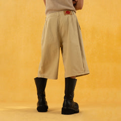 CLP Classic Rivet Pleated Oversized Shorts