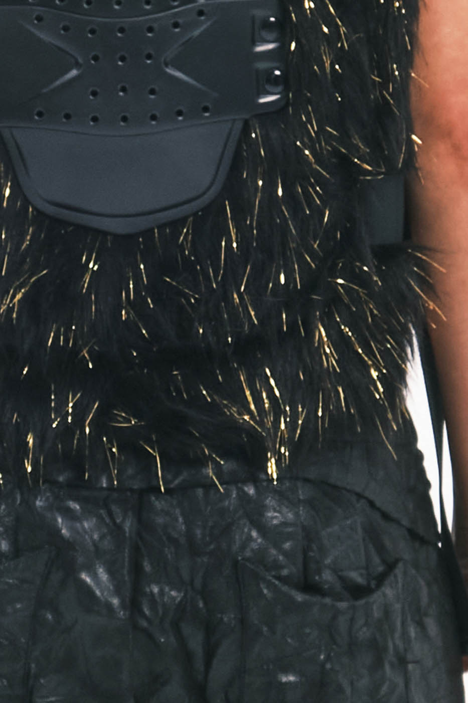 EMBRYO Cyber Faux Fur Warrior Vest