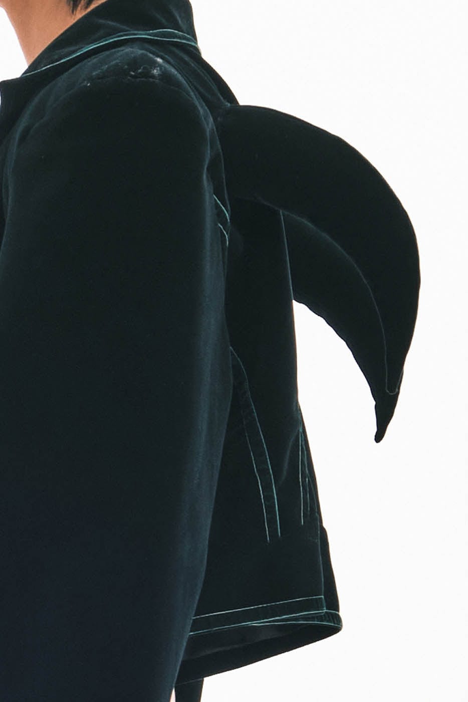 EMBRYO Devil Horned Velvet Cropped Jacket
