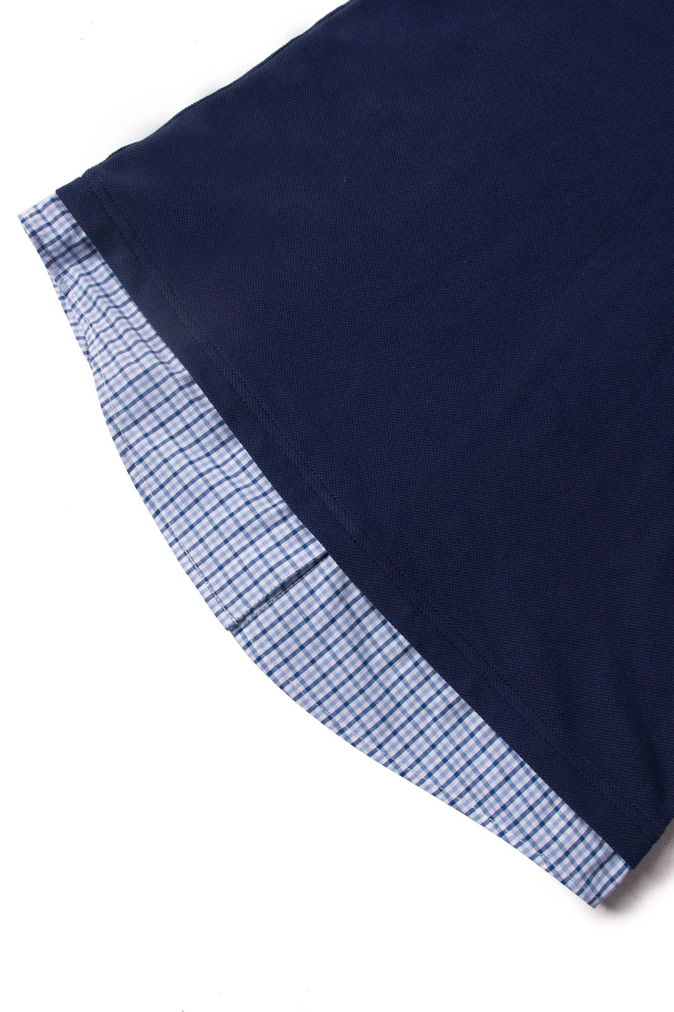 RELABEL Striped Layered Polo T-Shirt