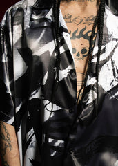 RTVG Dragon Calligraphy Cuban Half Shirt