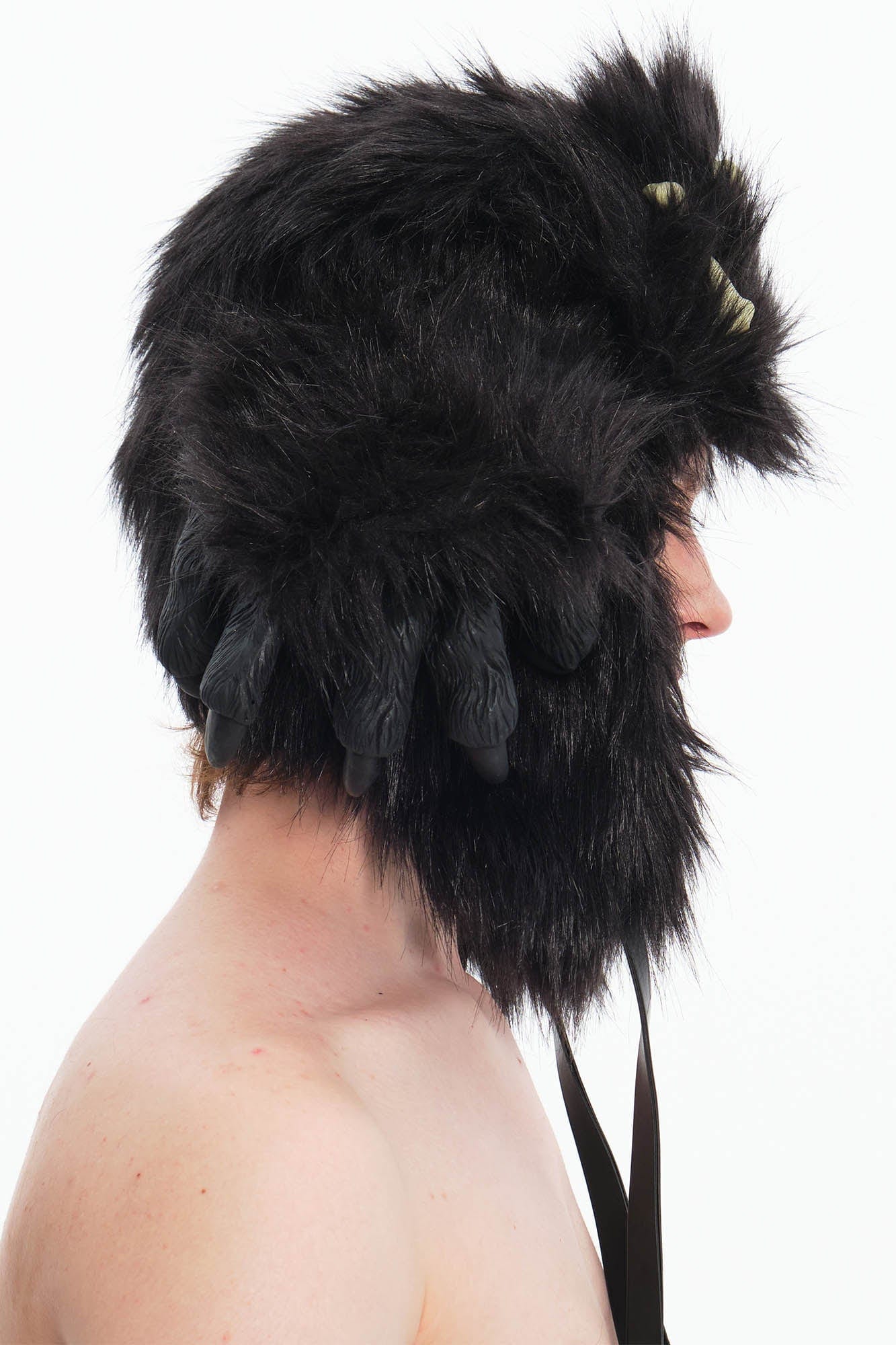 EMBRYO Fuzzy Bone Claw Faux Fur Hat