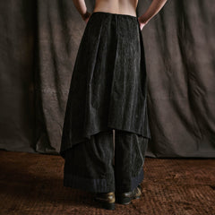 ILNya Nieternite Nifutur Layered Corduroy Wrap-Paneled Wide-Leg Trousers