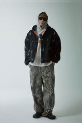 F2CE Paint-Splatter Gradient Straight-Leg Pants