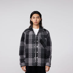 BONELESS Contrast Tweed Plaid Jacket