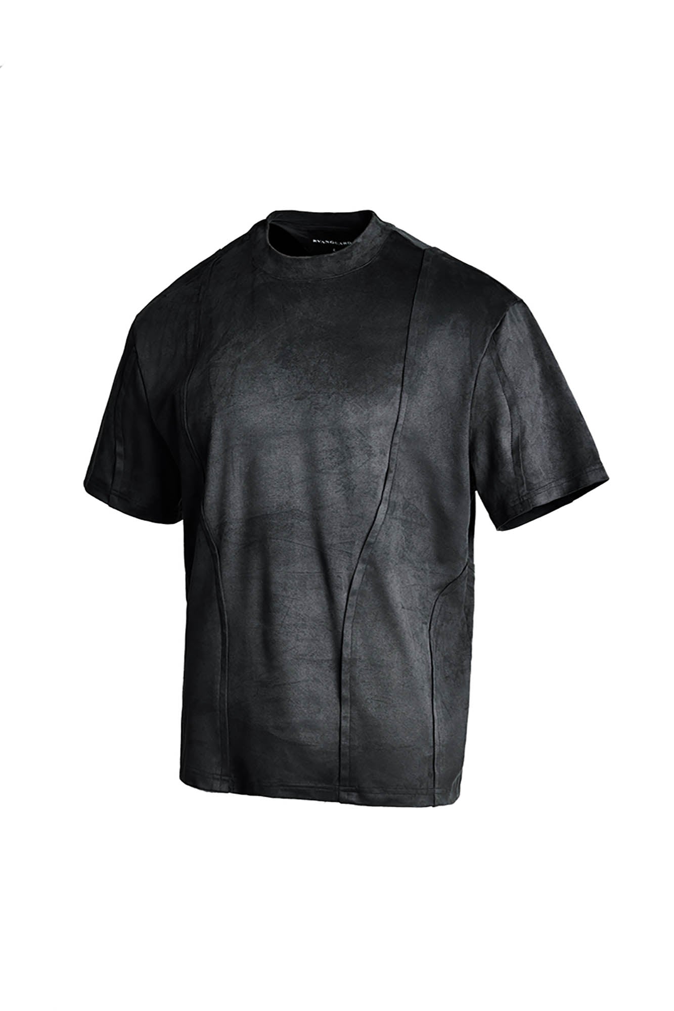 SSIN7 Suede Arc Spliced T-Shirt