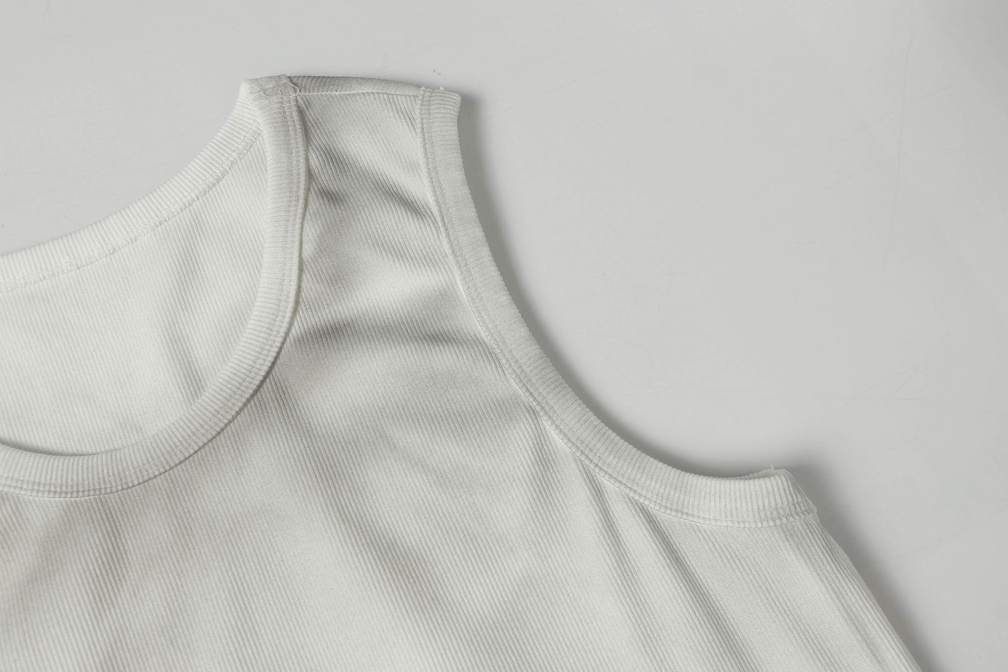 CLP Distressed Ribbed Tank Top