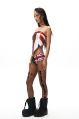 SCHWARZGOLD Leopard Union Flag Full-Printed Headscarf