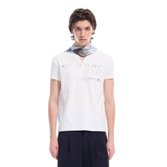 WHISTLEHUNTER Distressed Coordinate V-Neck T-Shirt
