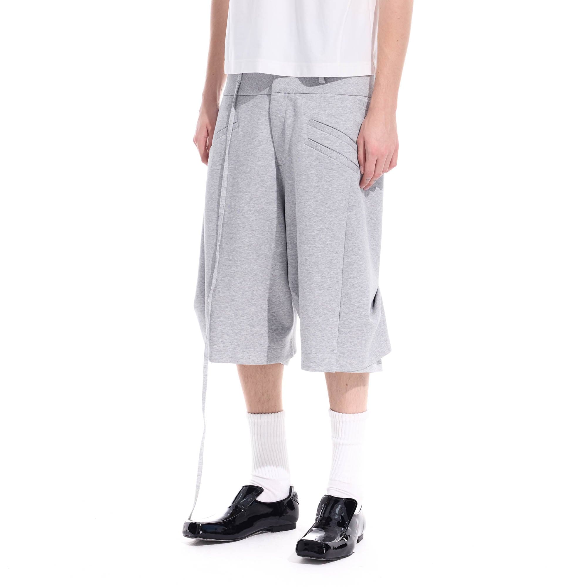 WHISTLEHUNTER Layered Crinkled Strap Shorts