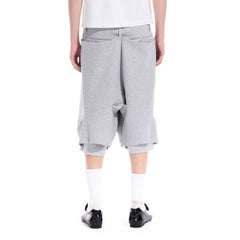 WHISTLEHUNTER Layered Crinkled Strap Shorts