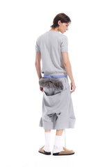 WHISTLEHUNTER Distressed Coordinates Knit T-Shirt