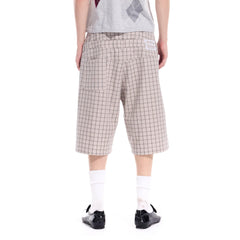 WHISTLEHUNTER Plaid Double-Waist Strap Shorts