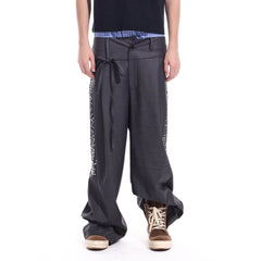 WHISTLEHUNTER Studded-Side Strap Straight-Leg Pants