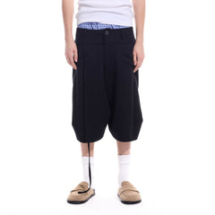 WHISTLEHUNTER Layered Crinkled Strap Shorts