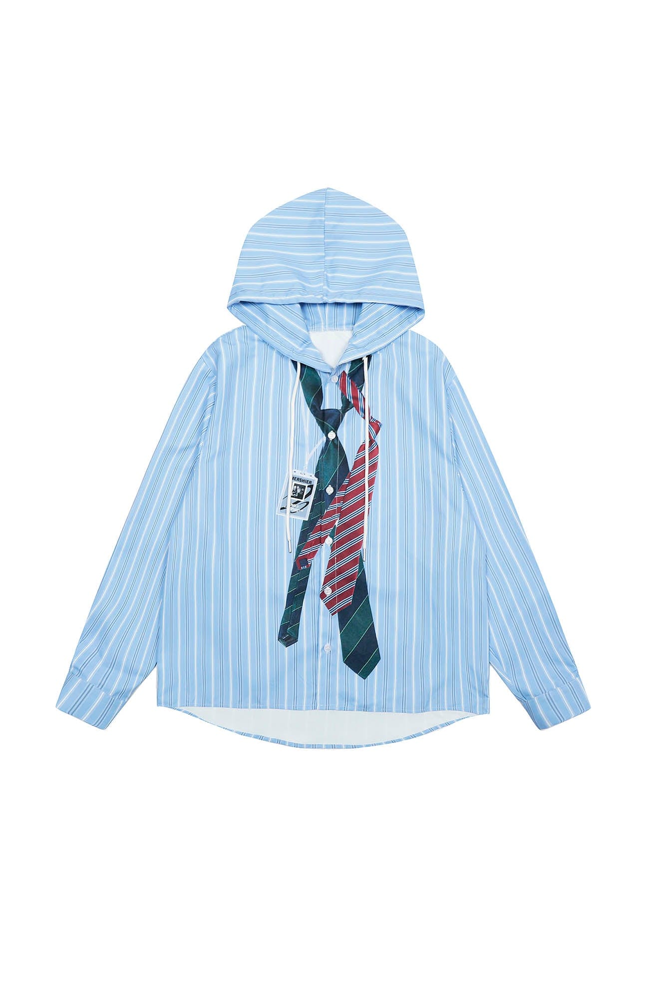 CLP Tie Graphic Striped Hooded Jacket