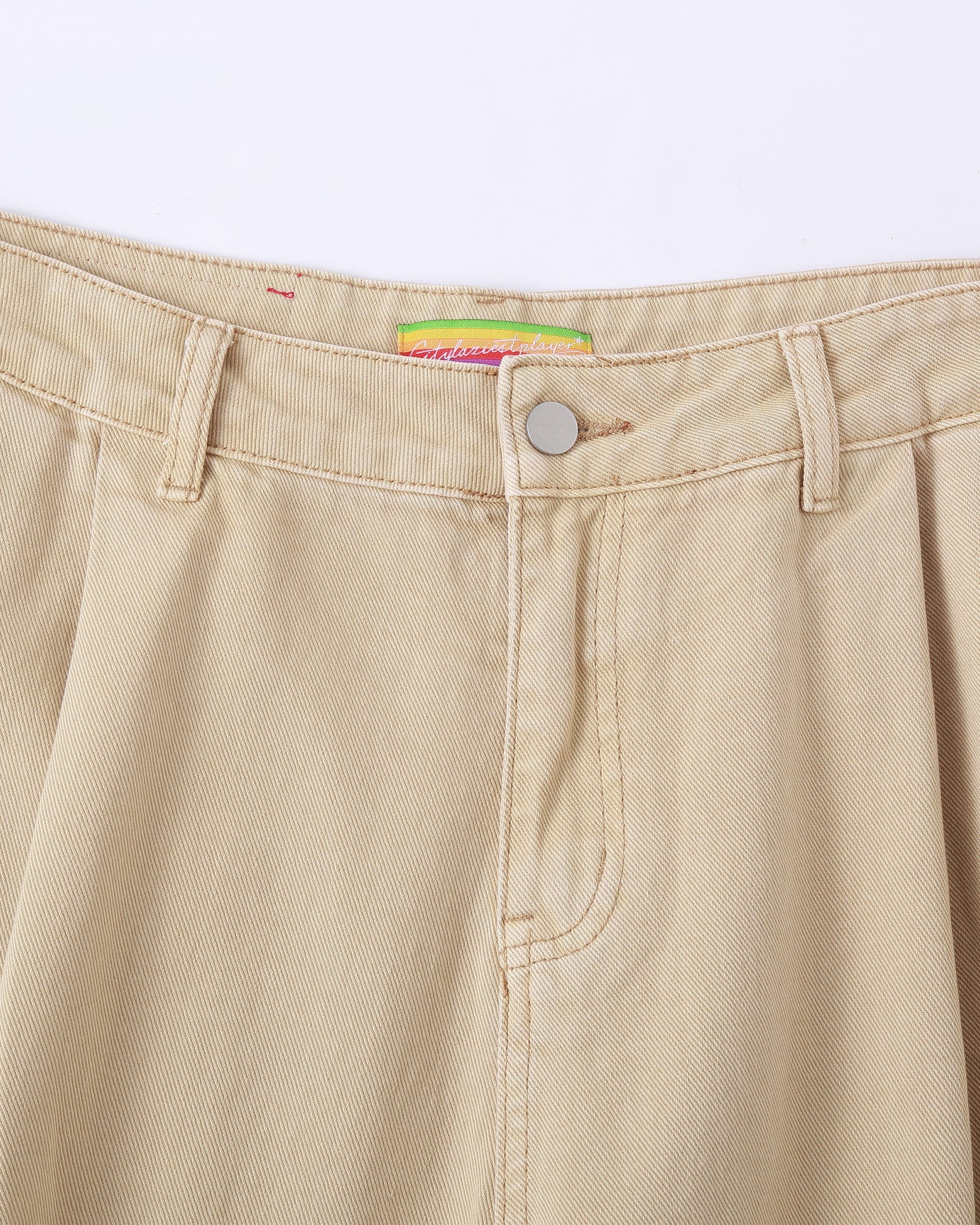 CLP Classic Rivet Pleated Oversized Shorts