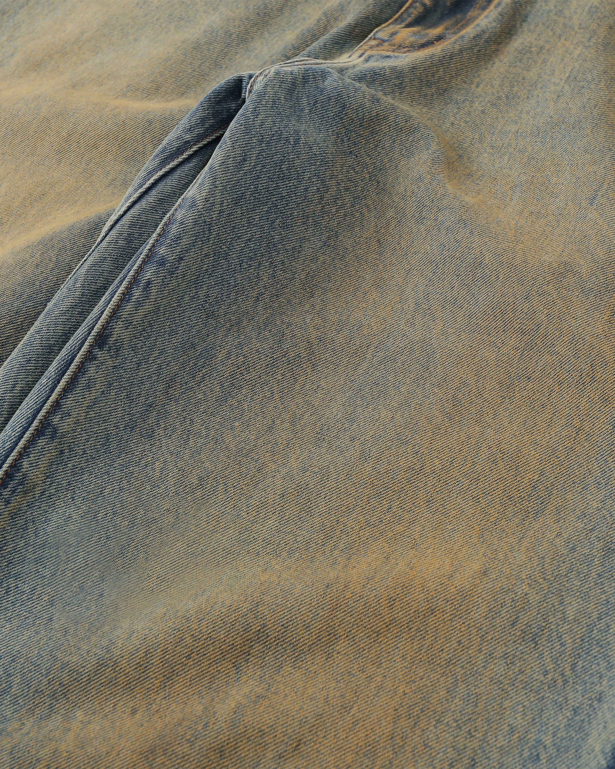 MAKEMORE Classic Acid Washed Crinkled Jeans