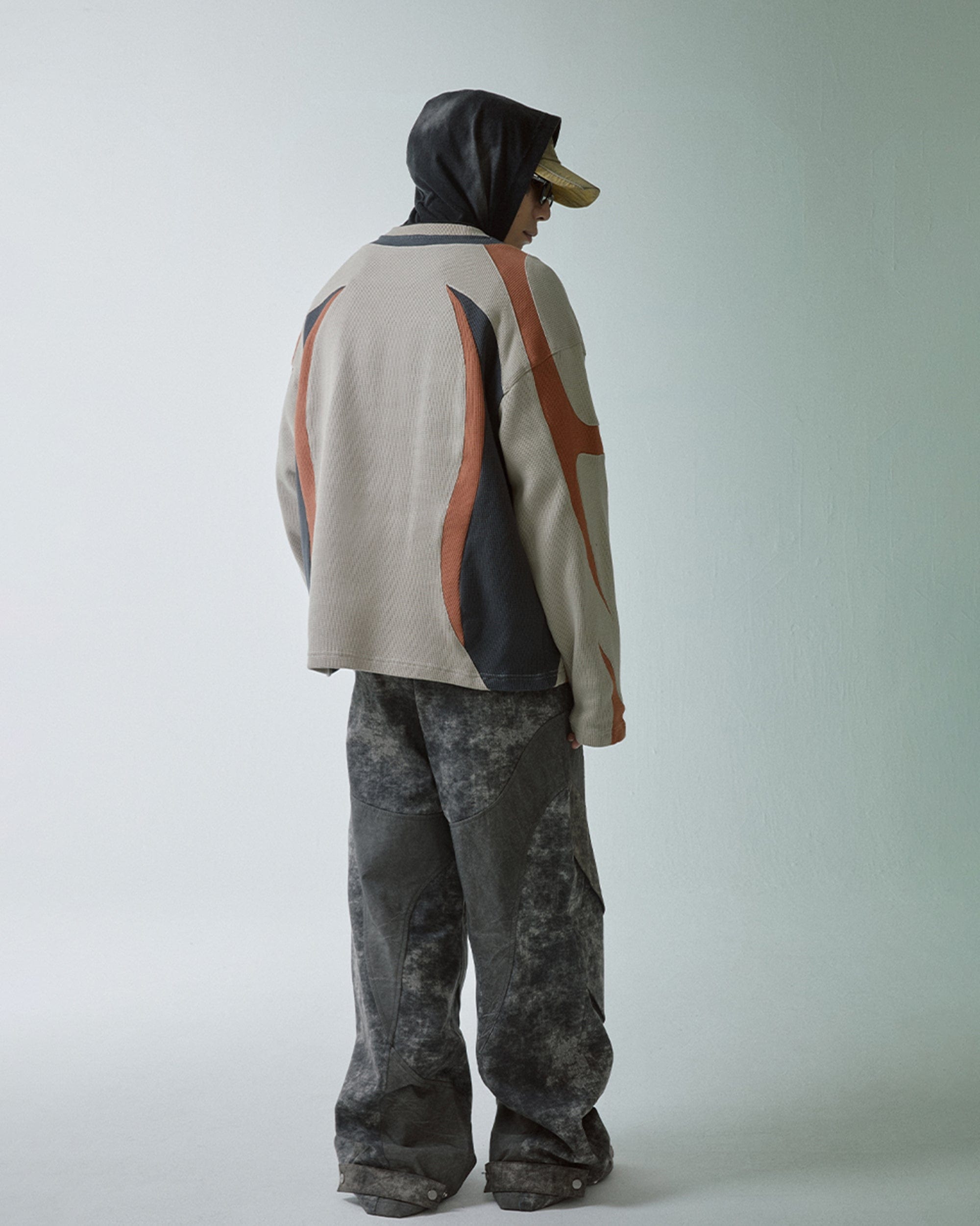 F2CE Modern Deconstructed Waffle Sweatshirt