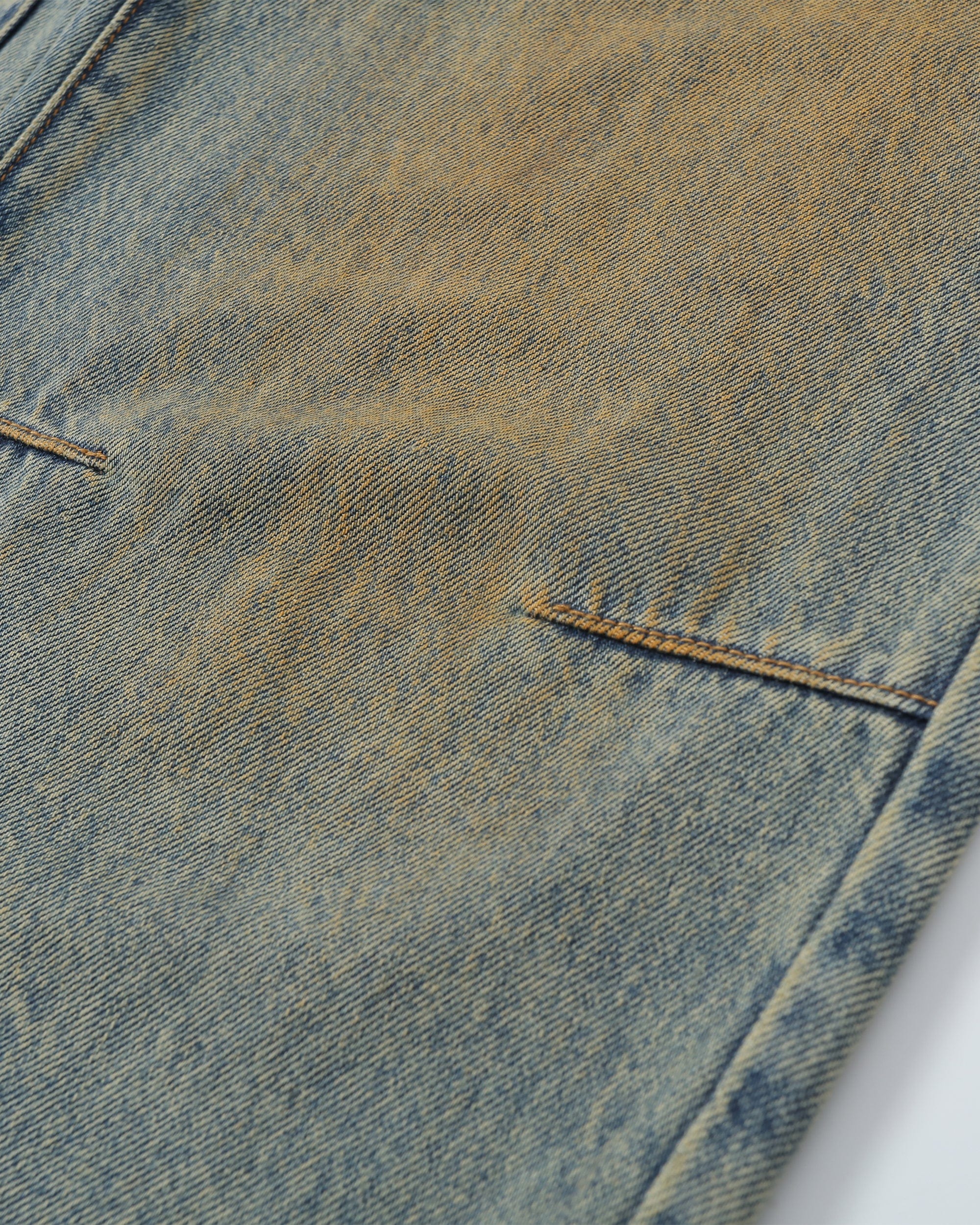MAKEMORE Classic Acid Washed Crinkled Jeans