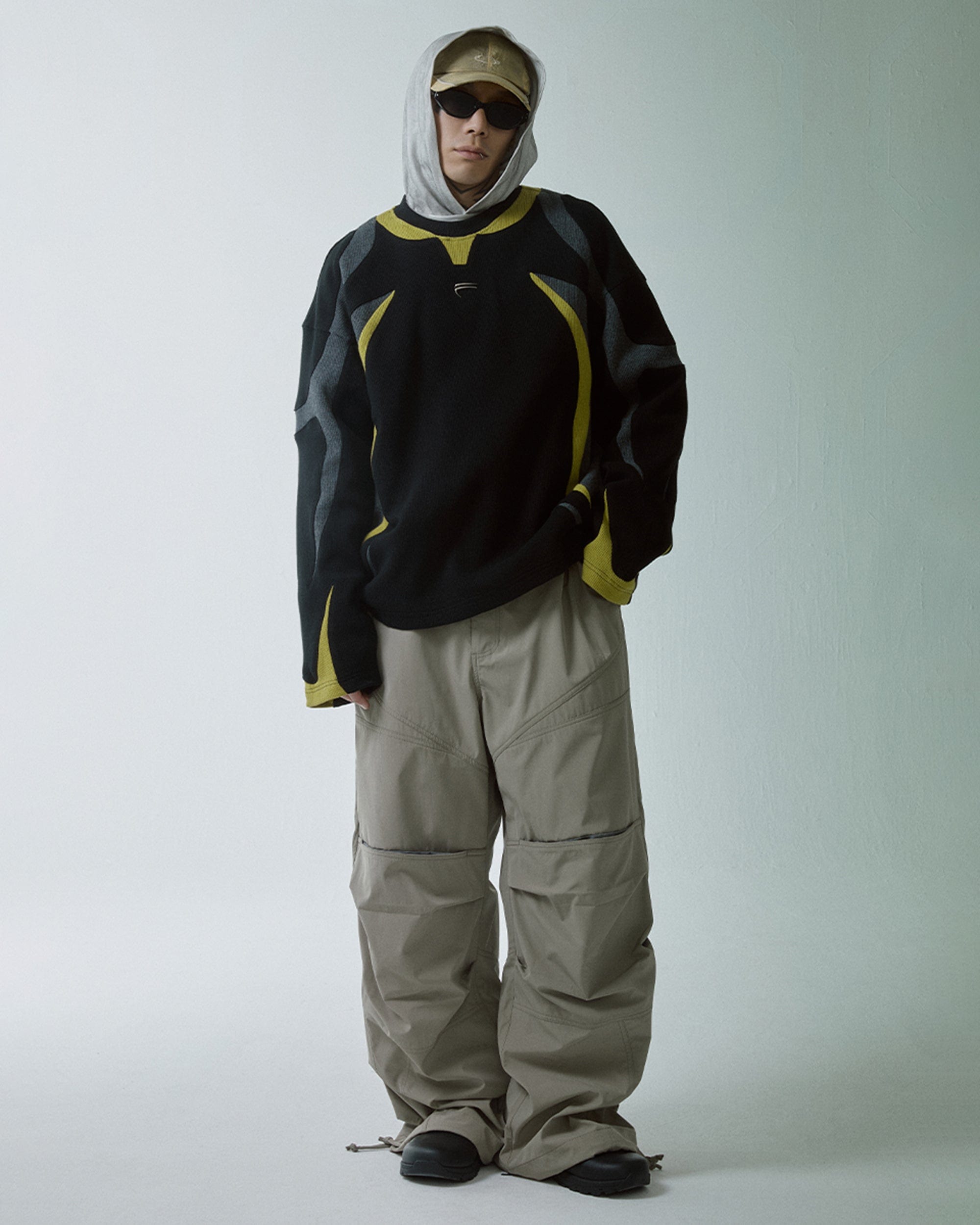 F2CE Modern Deconstructed Waffle Sweatshirt