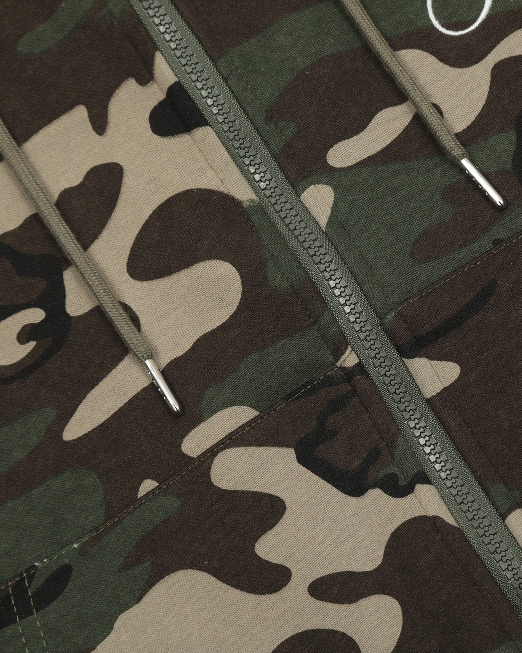 CLP Camo Studded Zip-Up Hoodie
