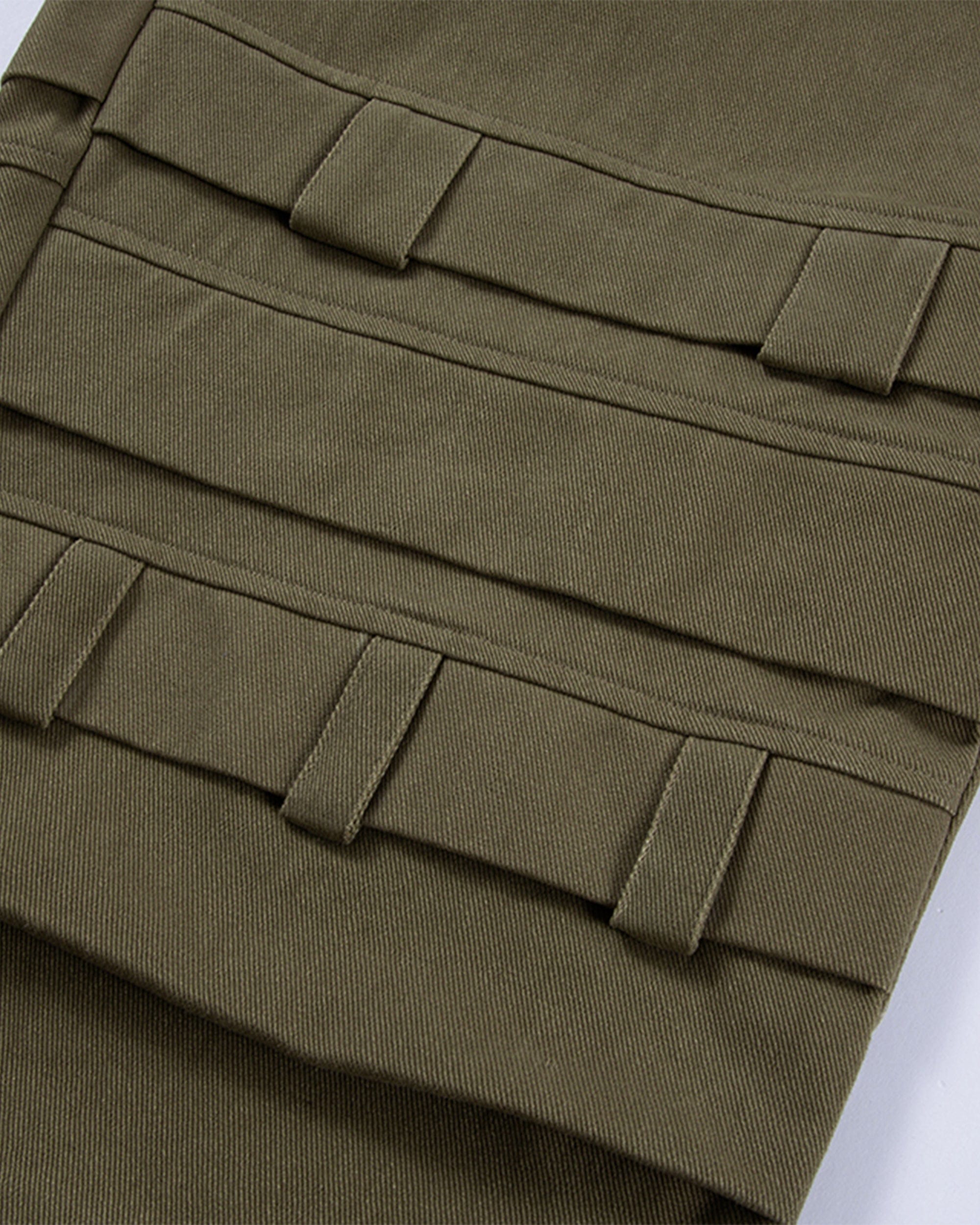 F2CE Asymmetrical Crinkled Cargo Pants