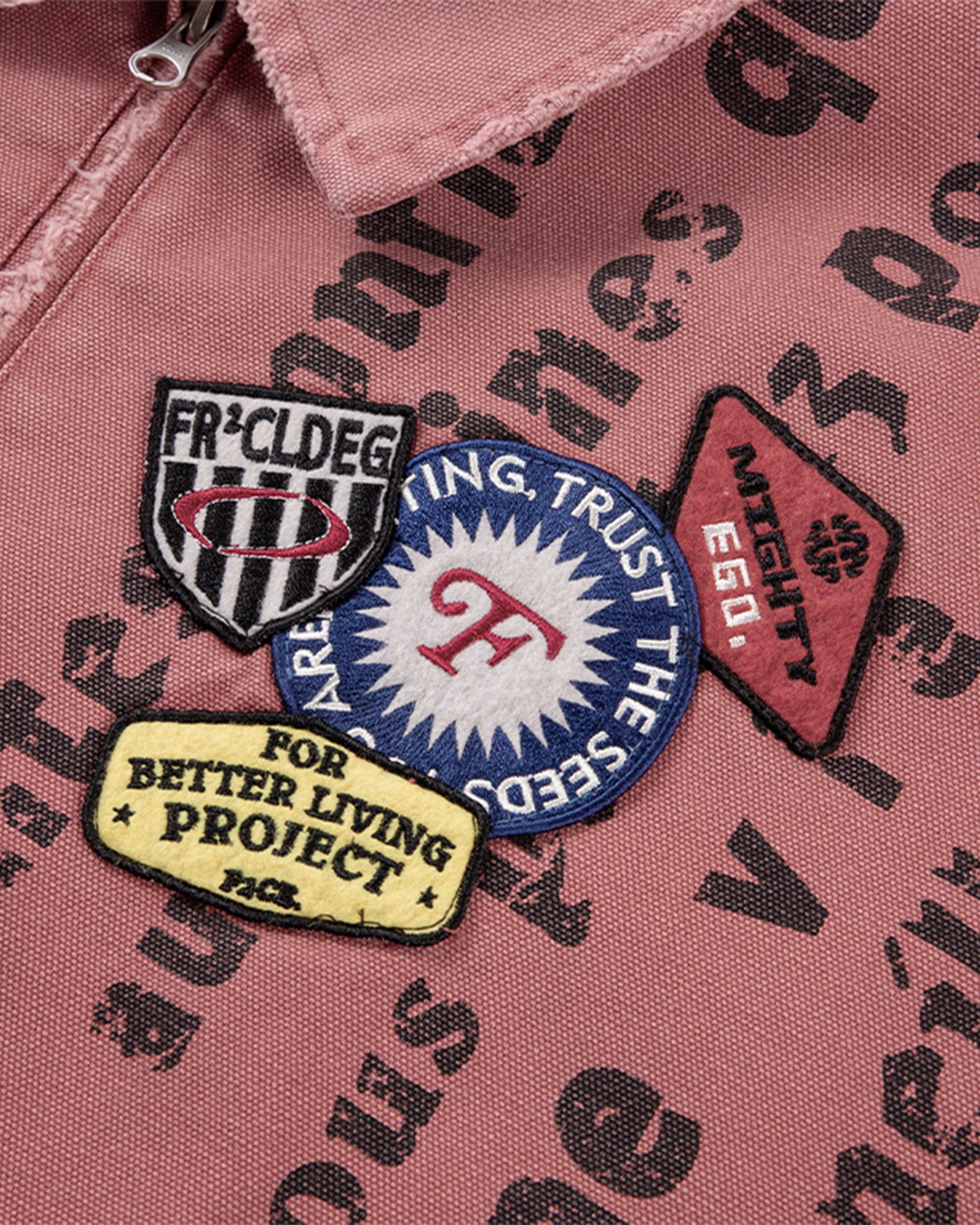 F2CE Distressed Badge Patchwork Jacket