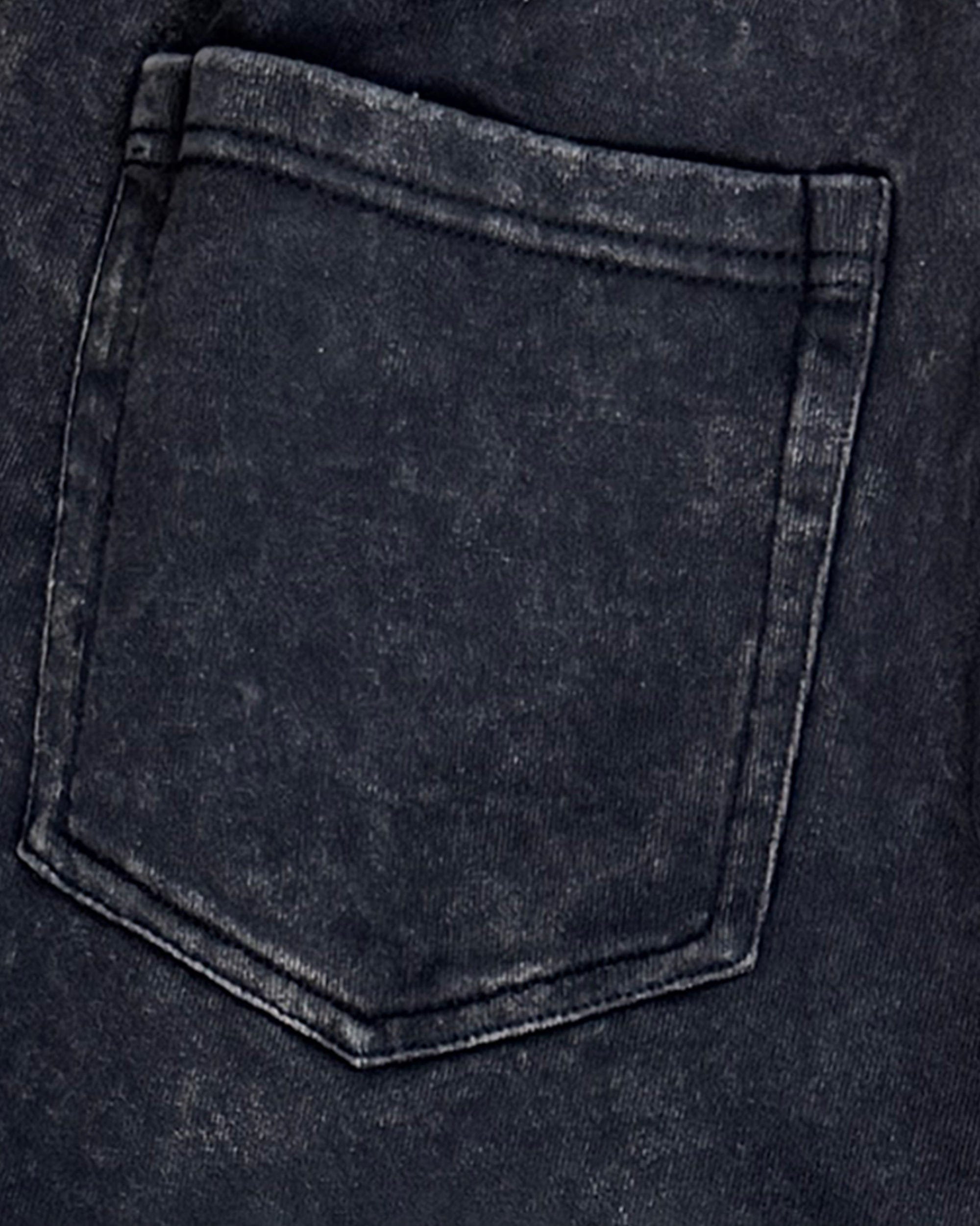 RICHILL Washed Badge Patchwork Pants