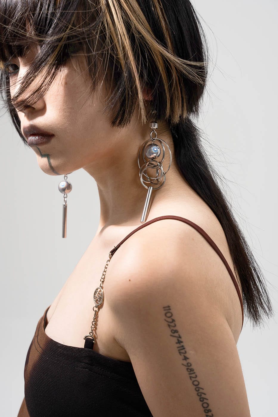 ILLUSORY Orbital Sphere Pendant Earrings