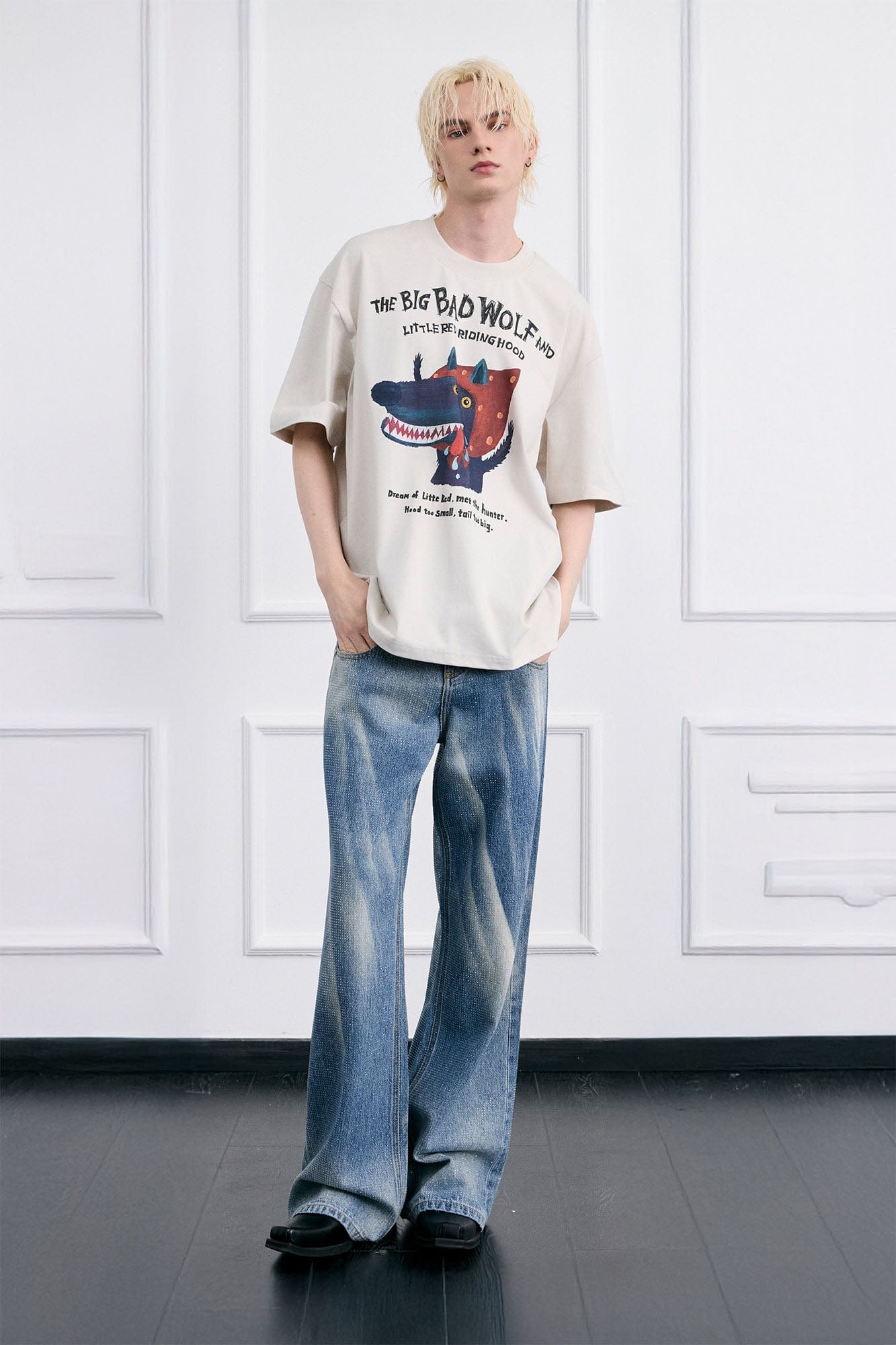 FACEONLAB Big Bad Wolf Oversized T-Shirt