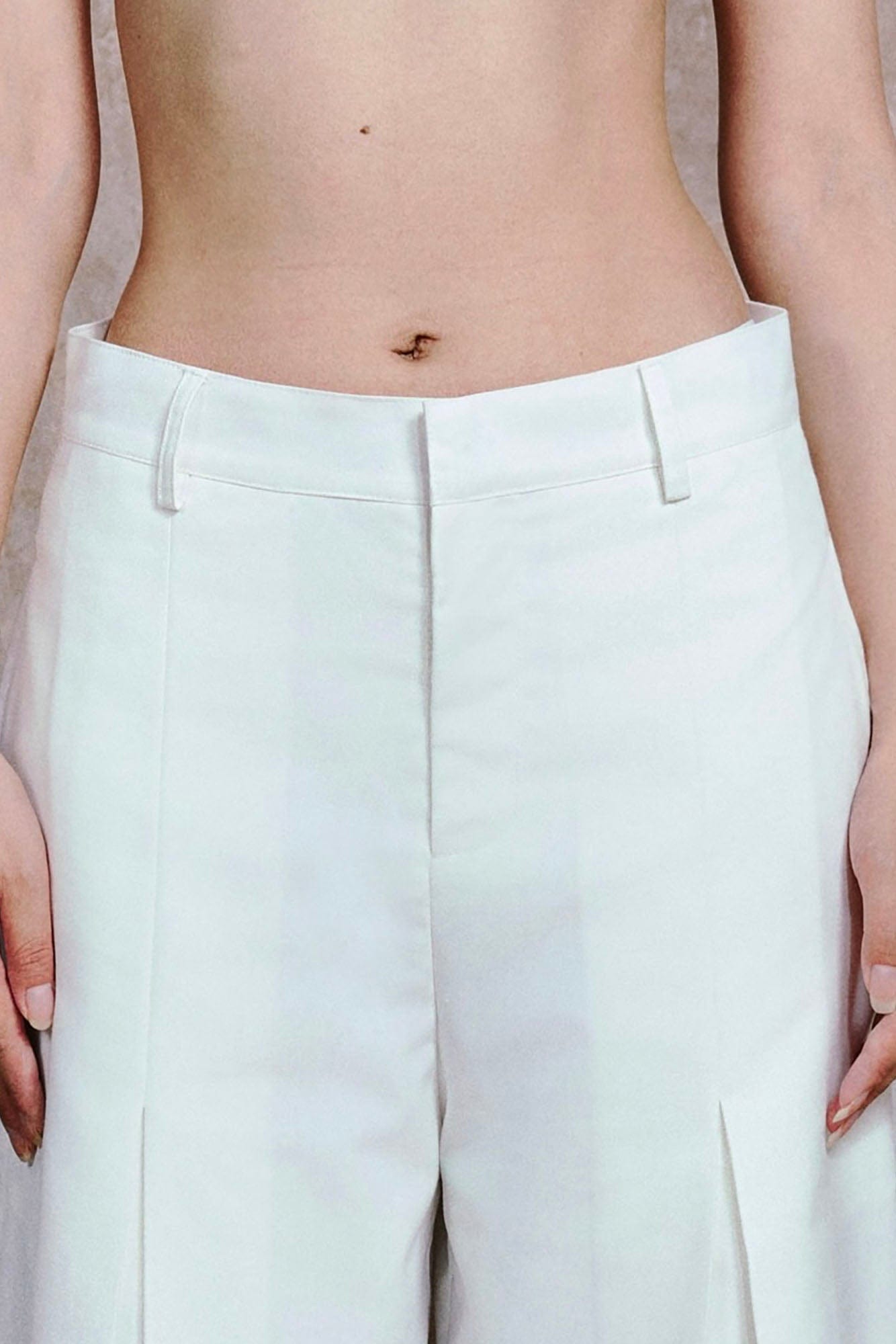 OIPWORD Middle-Pleated Oversized Trousers