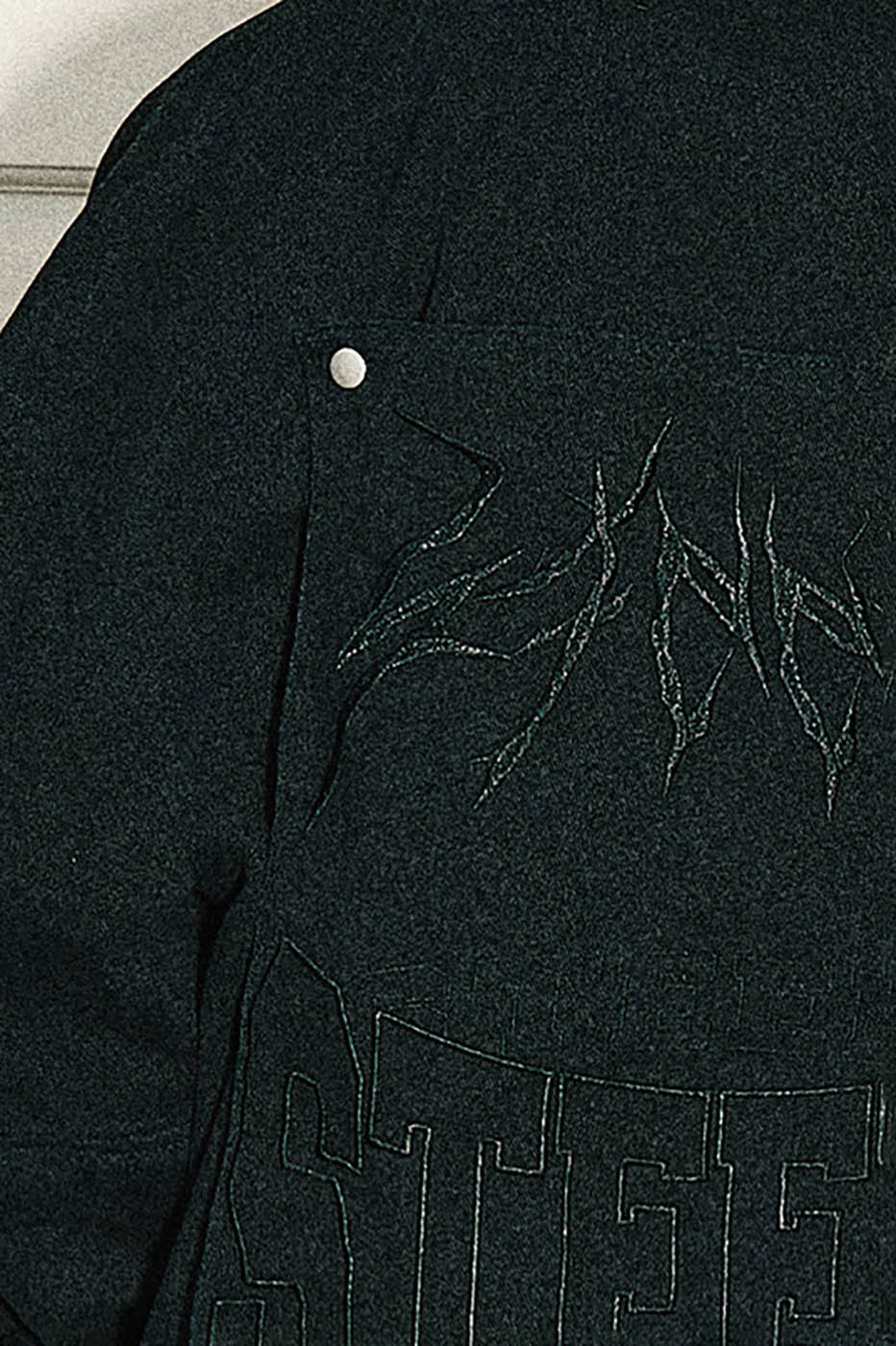 STEEPC Detachable Sleeves Embroidered Jacket
