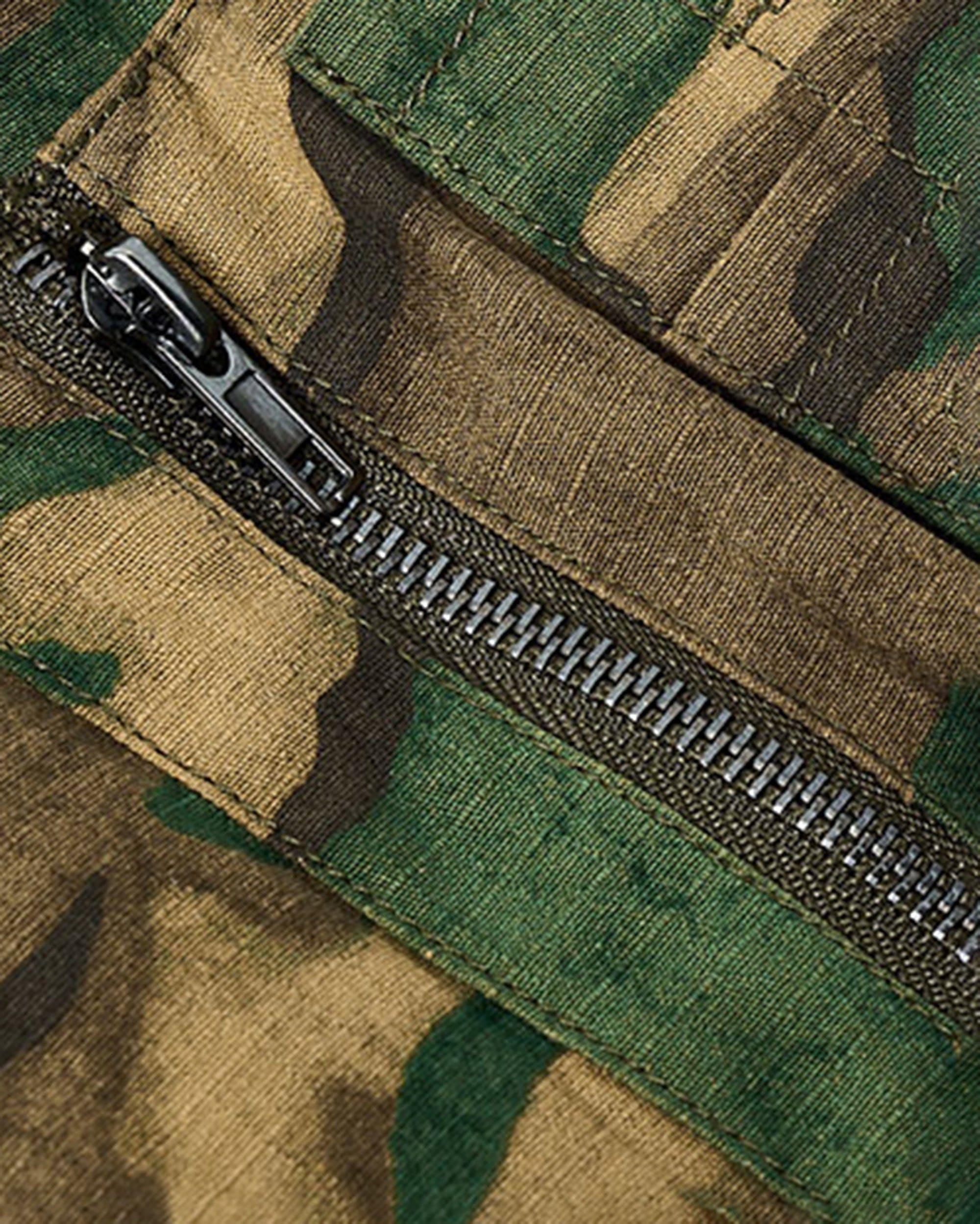STEEPC Camo MA2 Multi-Pocket Patchwork Reversible Jacket