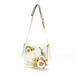 BLING BOX Bohemian Sunflower Embroidered Crossbody Bag