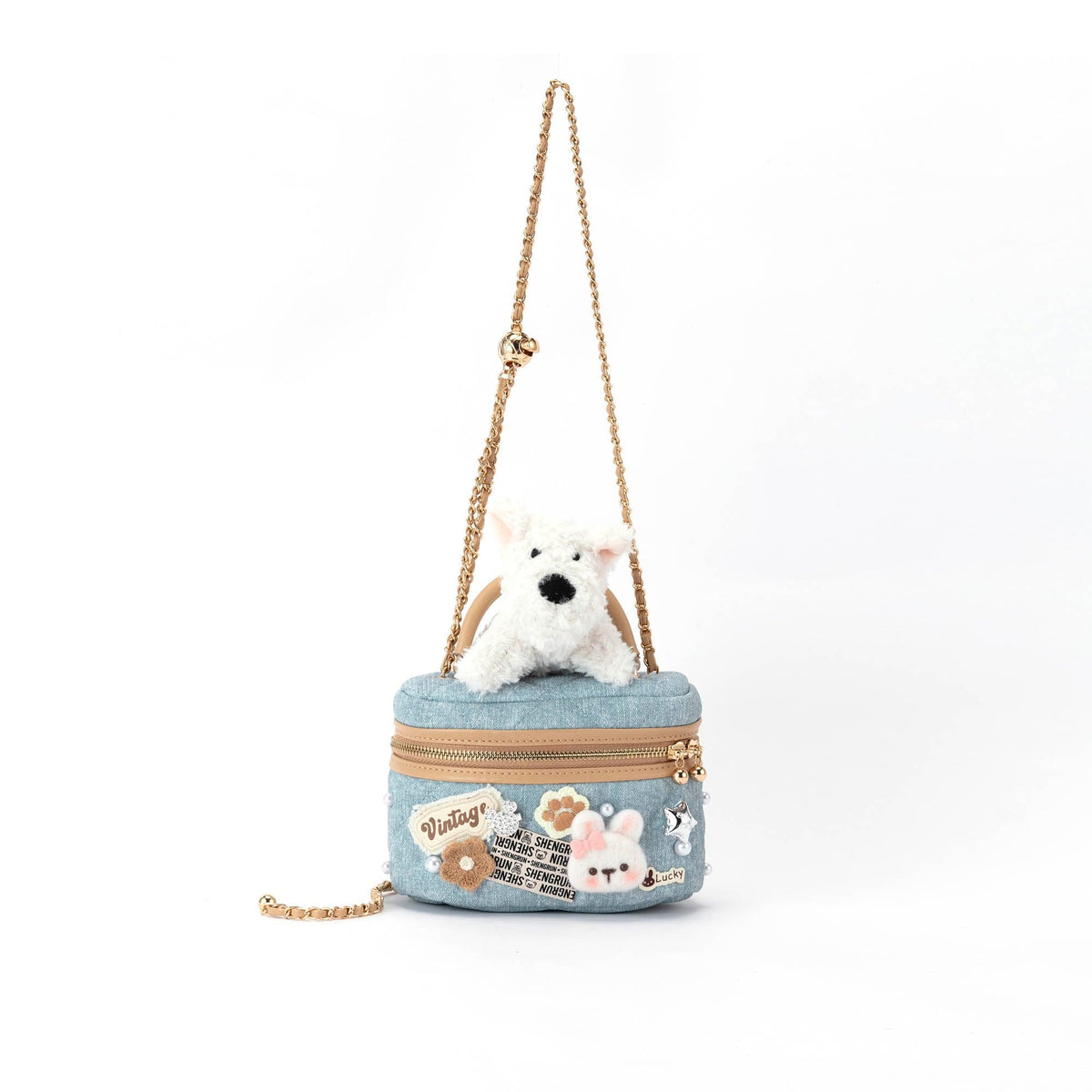 BLING BOX Westie Cosmetic Case Crossbody Bag