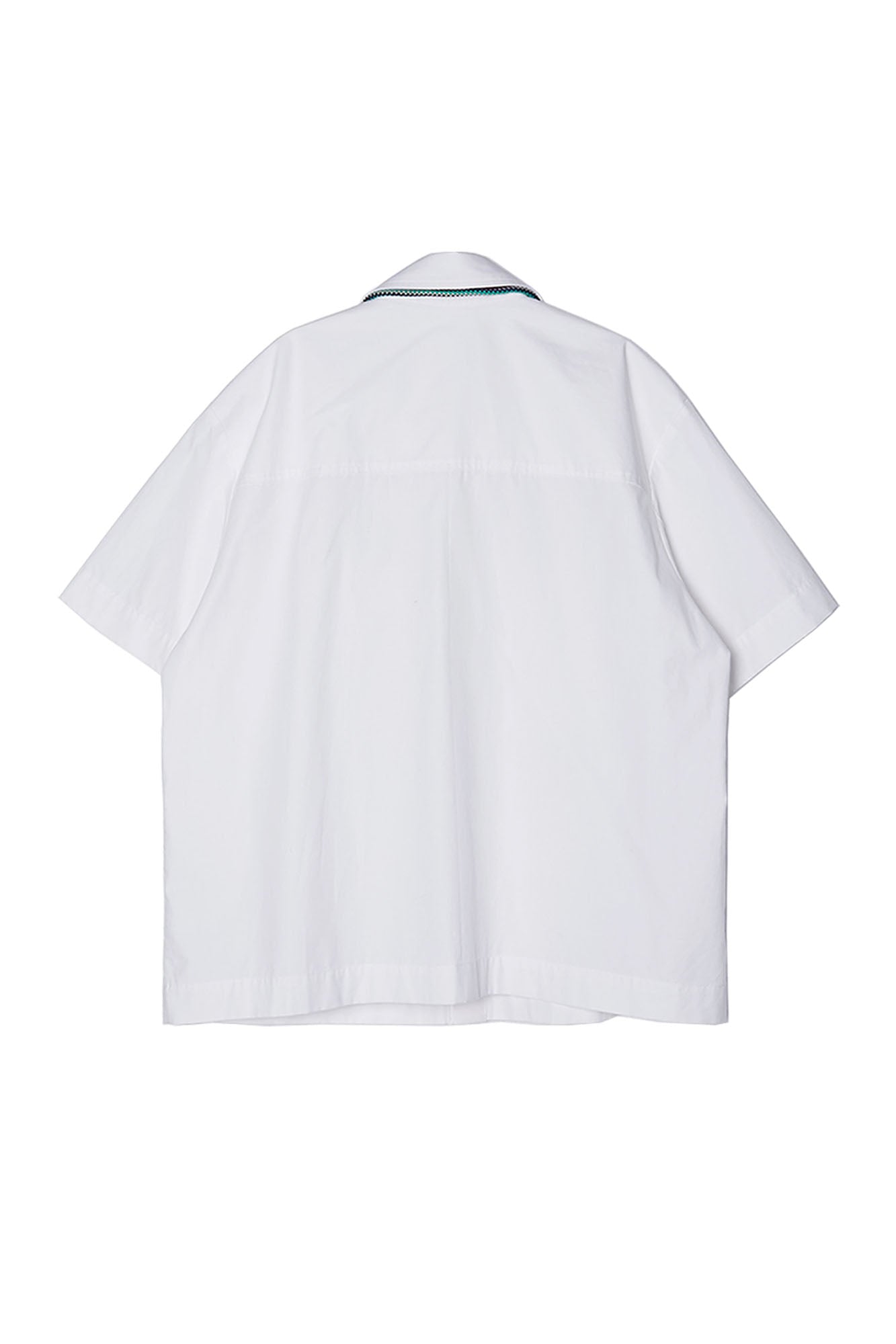 ASSEEN Cord Tassel Pocket Half Shirt