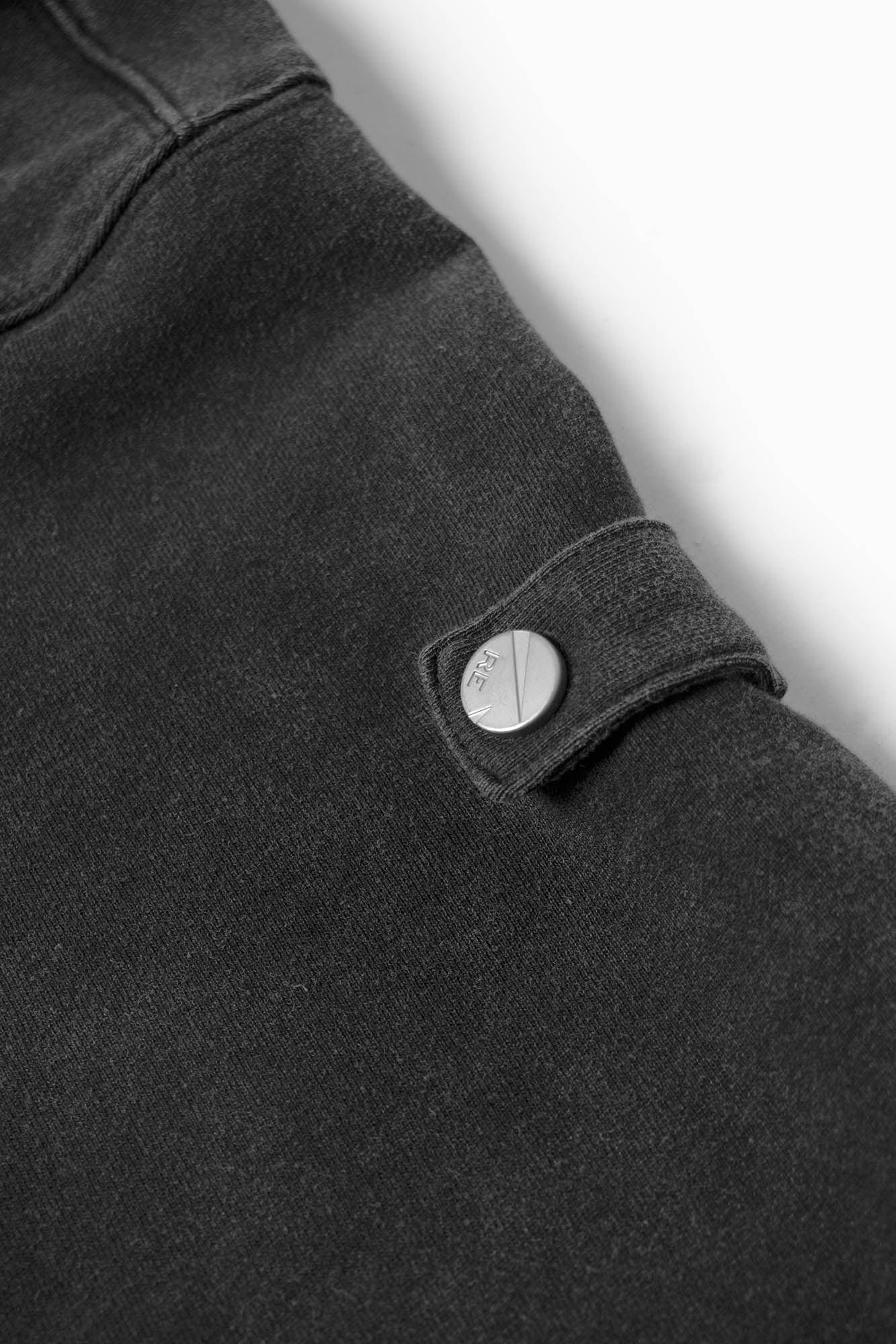 RELABEL Detachable-Hood Distressed Ripped Sweatshirt