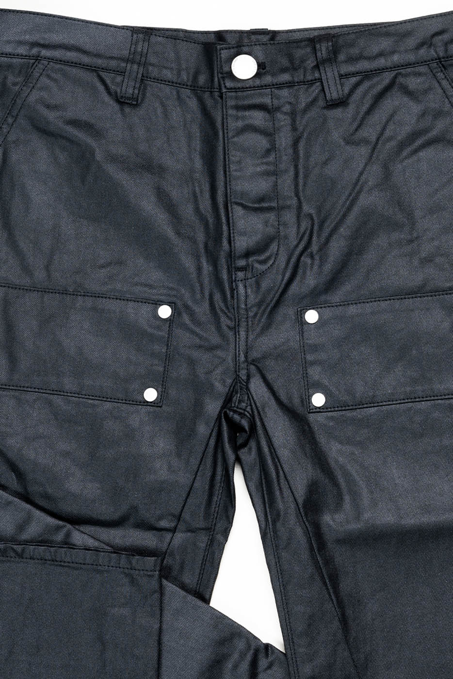 INSIDE OUT Rivet Patchwork Zippered Pants