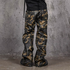 UNDERWATER Camo Deconstructed Fang-Paneled Pants