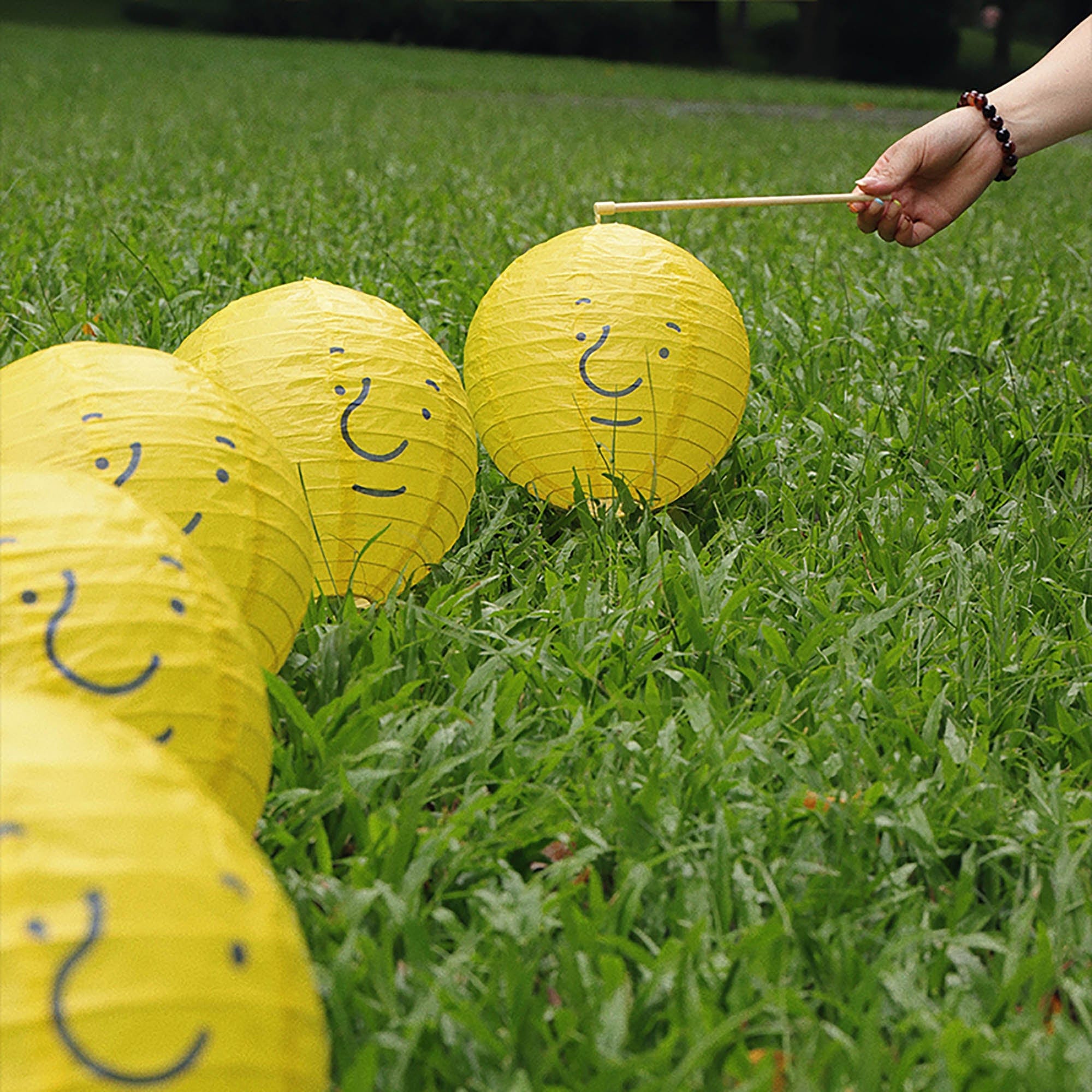 ONADAILYBASIS Smiley Paper Lantern Set