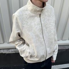 KREATE Jacquard Spider Lily Stand-Collar Wellington Jacket