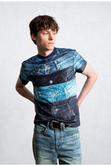 LEONSENSE Full Print Jeans T-Shirt
