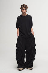 ILNya Nieternite Nifutur Draped Big-Pocket Wide-Leg Cargo Pants