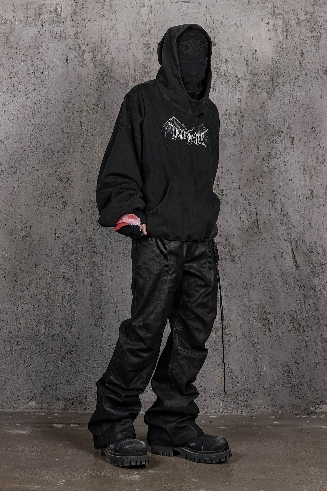 UNDERWATER Hellbound Wing Distressed Elevated Hoodie