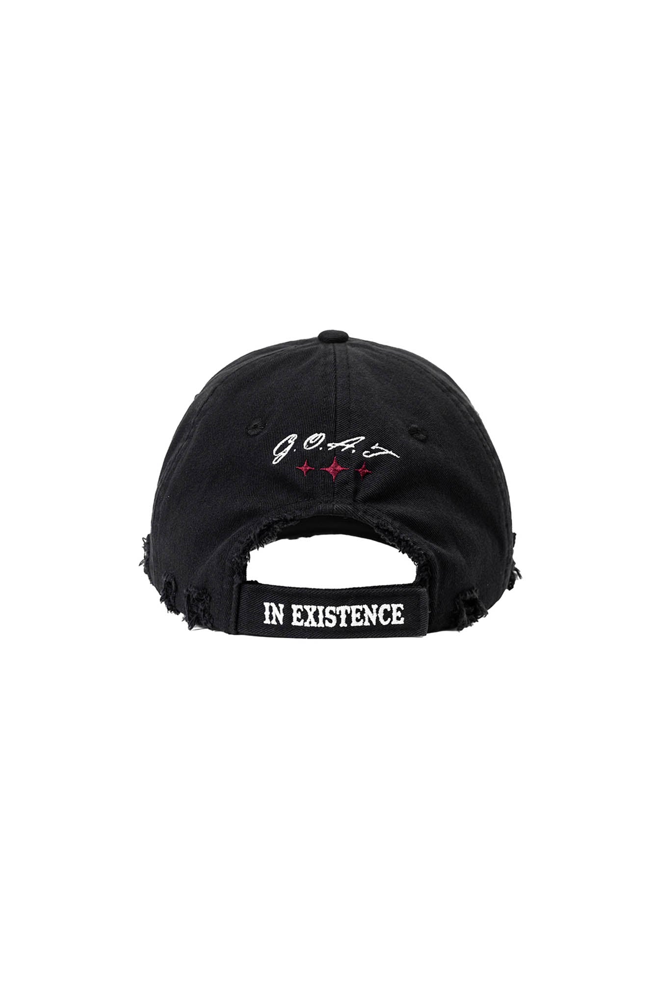 IN EXISTENCE The GOAT Washed Distressed Embroidered Cap