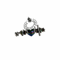 ILLUSORY Time Machine Neon Heart Spiral Coil Ring