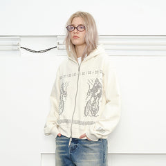 KREATE Bicycle Knitted Zip-Up Jacket