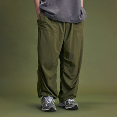 BANANA CLUB Quick-Dry Crinkled Wide-Leg Stretch Pants