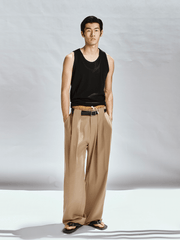 OPICLOTH Double-Layer Ribbed Tank Top